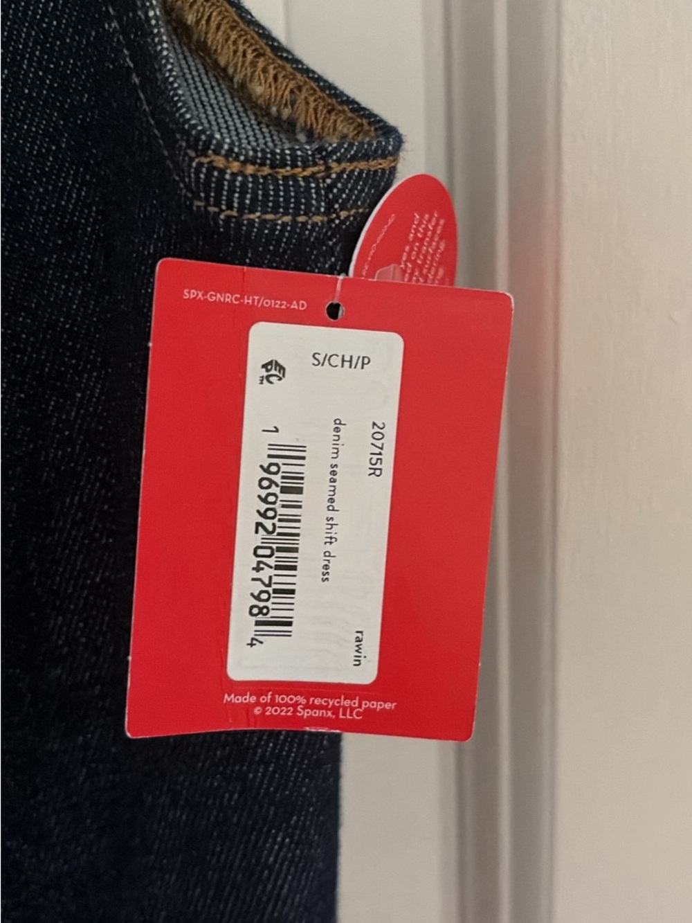 Spanx Denim Seamed Dress
